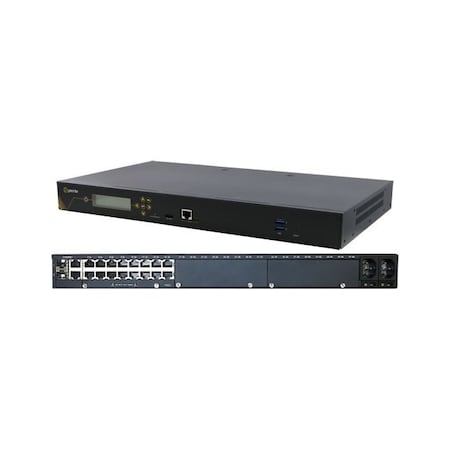 Perle IOLAN SCG18 S Console Server: 16 x software selectable RS232/422/485 RJ45 interfaces, 2 x U 04035044